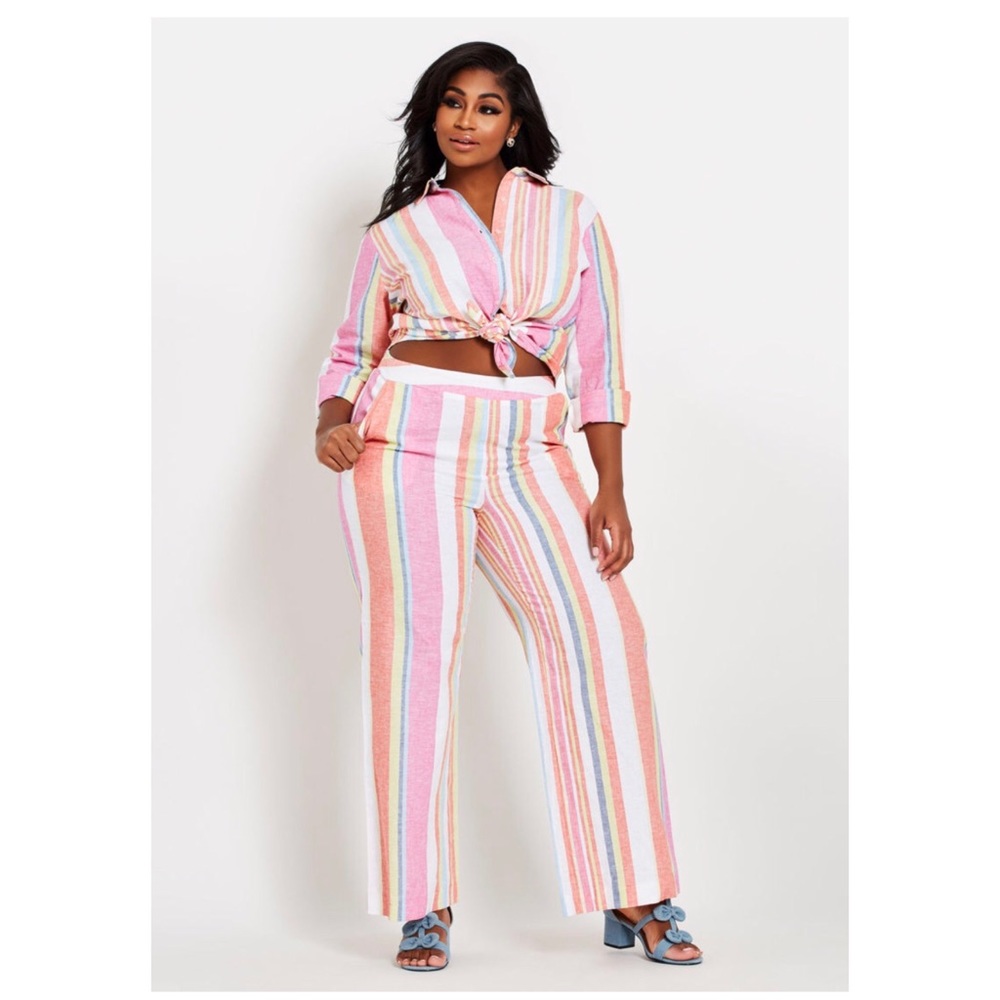 *HP* 🎉Multi-Stripped 2 Piece Co-Ordinate.🌷💕